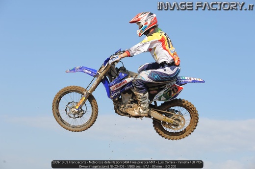 2009-10-03 Franciacorta - Motocross delle Nazioni 0404 Free practice MX1 - Luis Correia - Yamaha 450 POR